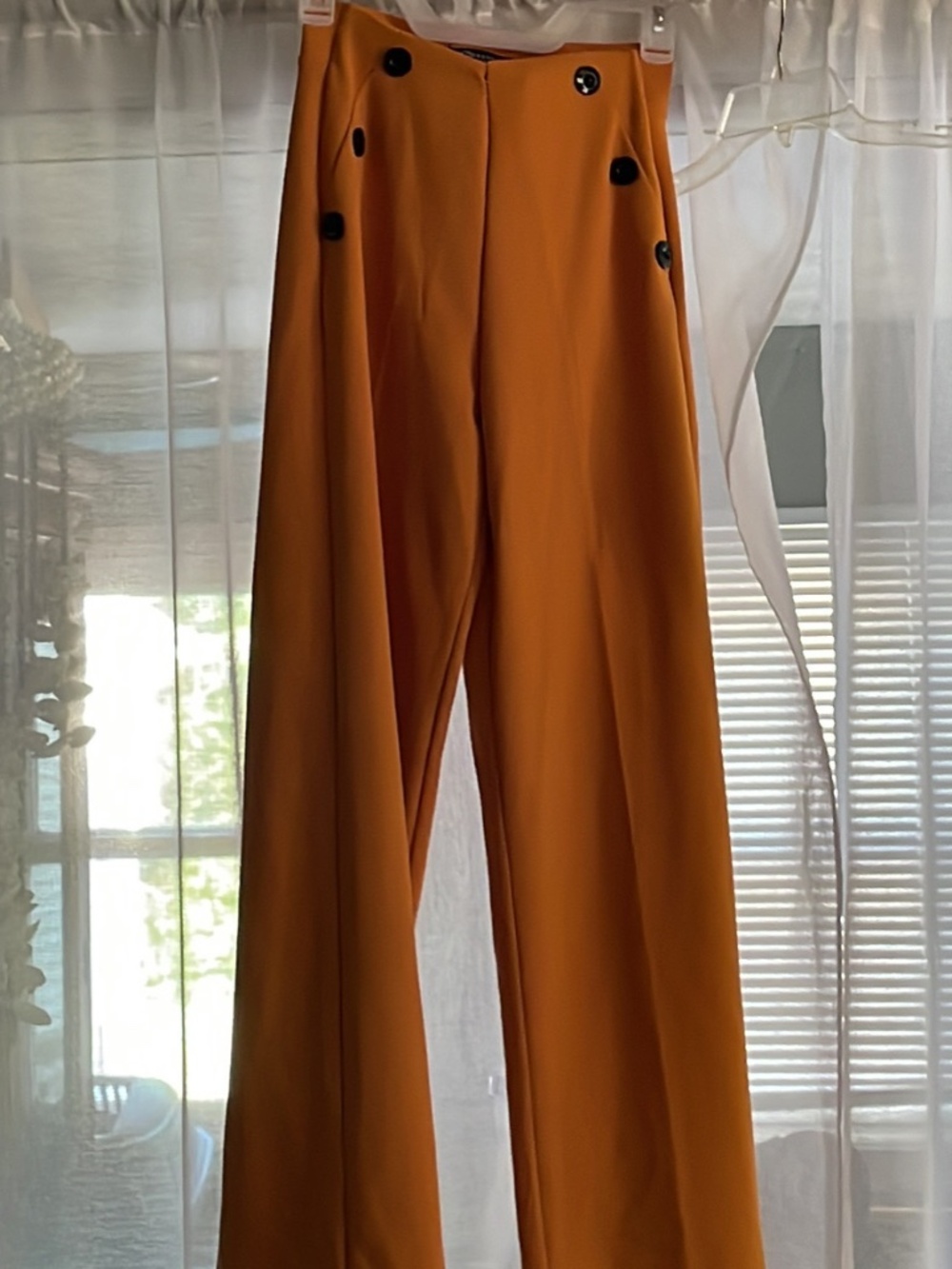 Yellow vintage wide leg pant